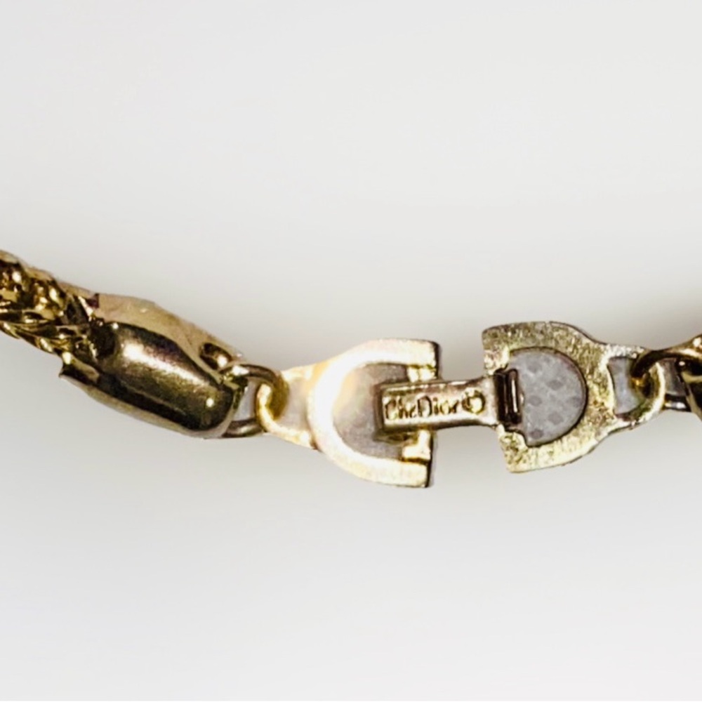 Vintage Christian Dior Gold Rope Chain Necklace - Picture 4 of 7